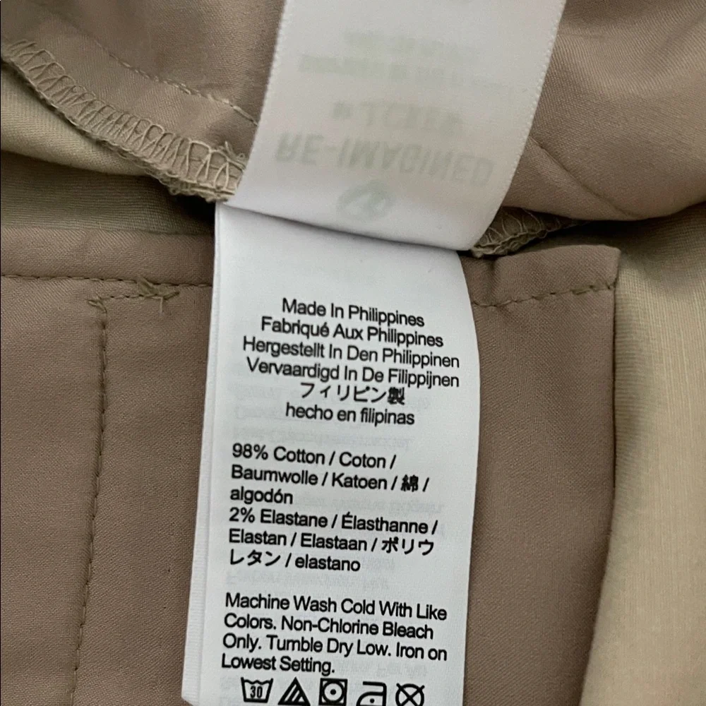 J. Crew Kate Khaki Straight-Leg Cotton Pants Size 6P